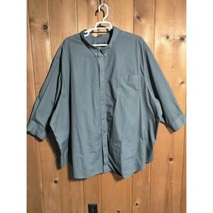 K S Signature King Size Mens button front shirt size Big 24 22/4 gray